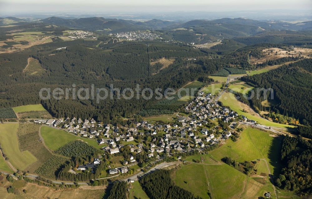 Aerial photograph Winterberg - View at the district Neuastenberg in Winterberg in the federal state North Rhine-Westphalia