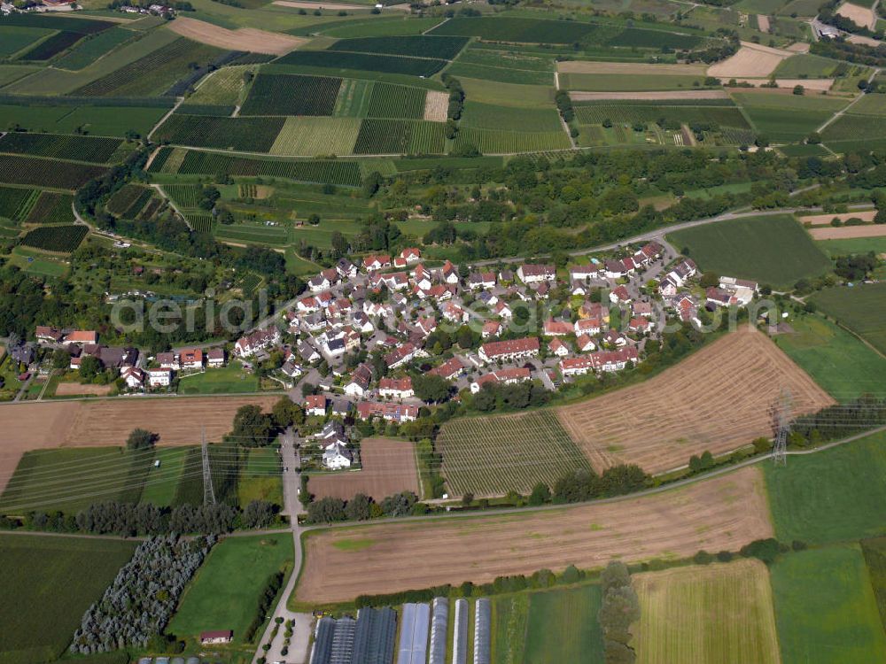 Aerial image Freiburg im Breisgau - Der Ortsteil St. Nikolaus der zum Stadtteil Opfingen in Freiburg, Baden-Württemberg, gehört. Dieser ist geprägt durch Mehrfamilienhäuser.The component locality St. Nikolaus which belongs to the district Opfingen in Freiburg, Baden-Wuerttemberg. It is characterized by blocks of flats.