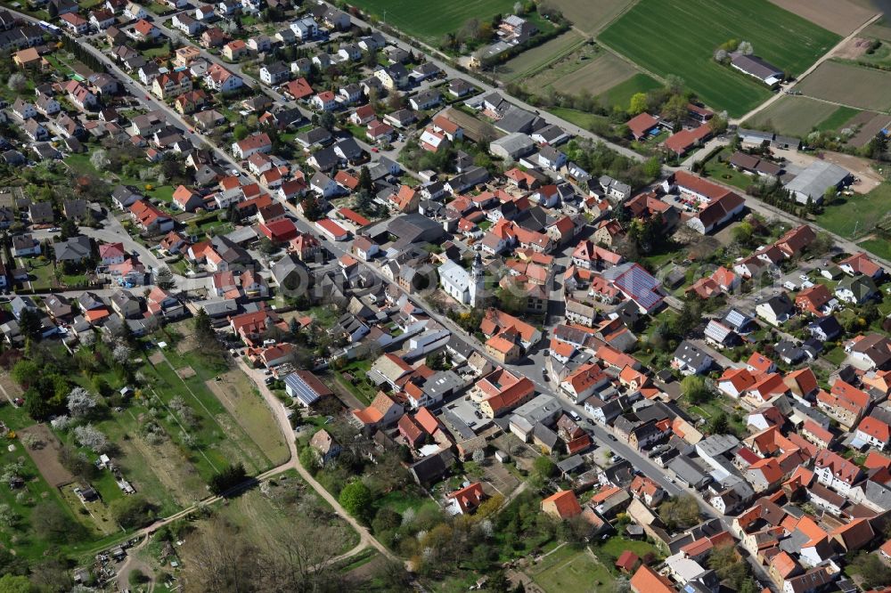 Saulheim from above - Townscape Saulheim in Rhineland-Palatinate