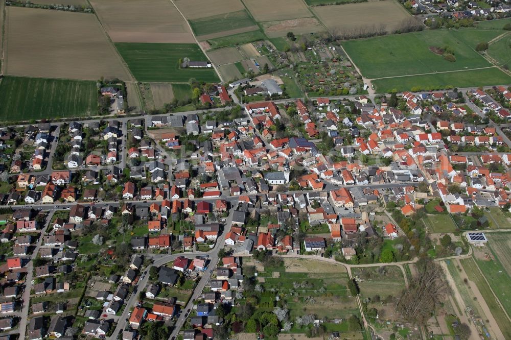 Saulheim from the bird's eye view: Townscape Saulheim in Rhineland-Palatinate