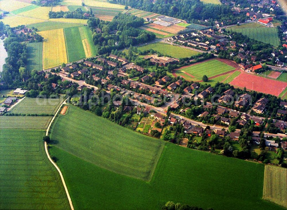 Aerial image Krefeld - The district in the district Traar in Krefeld in the state North Rhine-Westphalia