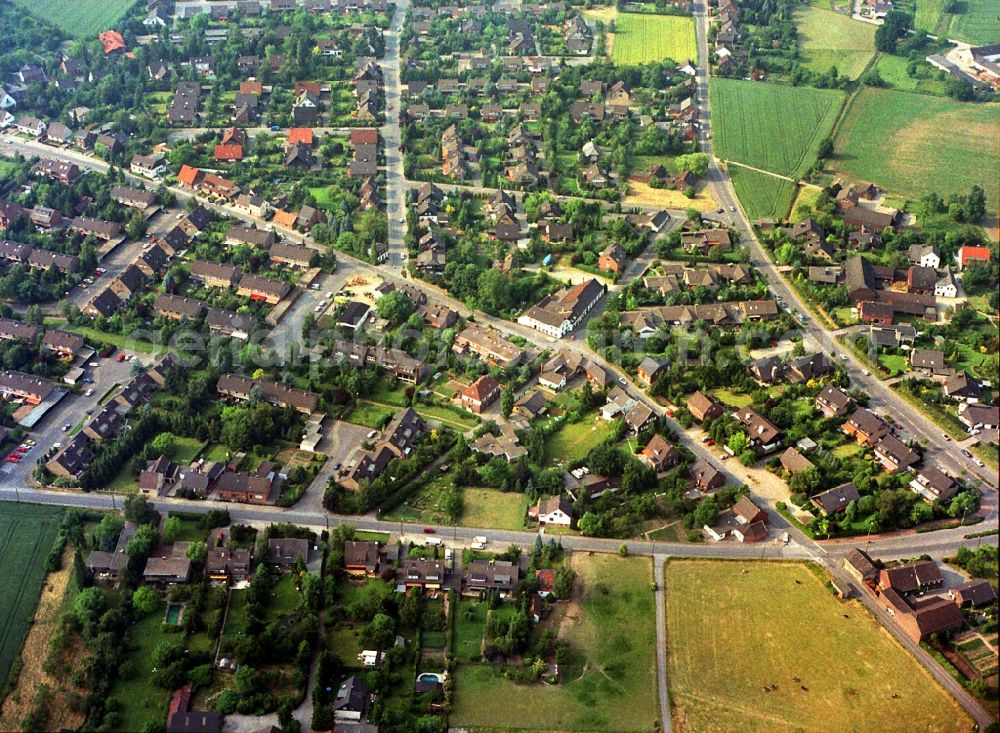 Krefeld from above - The district in the district Traar in Krefeld in the state North Rhine-Westphalia