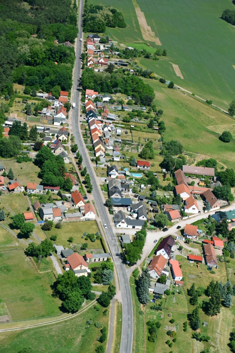 Aerial image Elbe-Parey - The district Parey in Elbe-Parey in the state Saxony-Anhalt, Germany