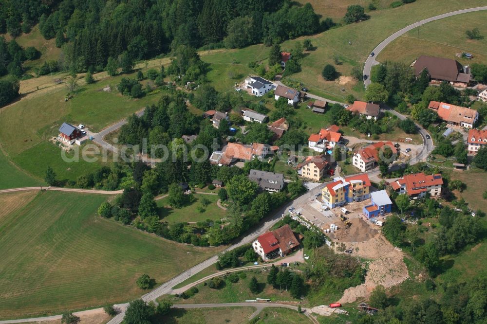 Aerial image Schopfheim - The rural district Raitbach in Schopfheim in the state Baden-Wurttemberg, Germany