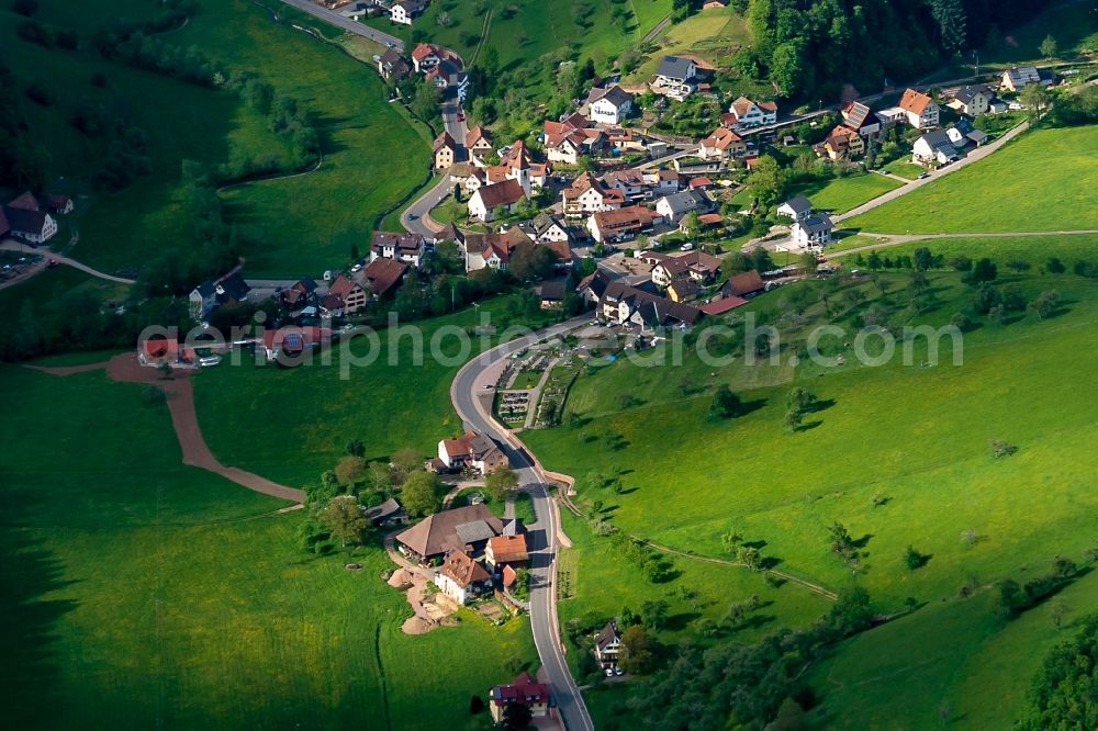 Aerial image Freiamt - The district Reichenbach in Freiamt in the state Baden-Wuerttemberg, Germany