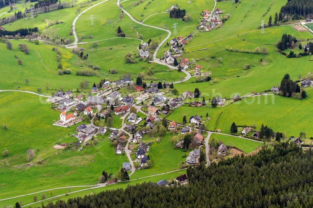 Aerial photograph Lenzkirch - The district Saig in Lenzkirch in the state Baden-Wuerttemberg, Germany