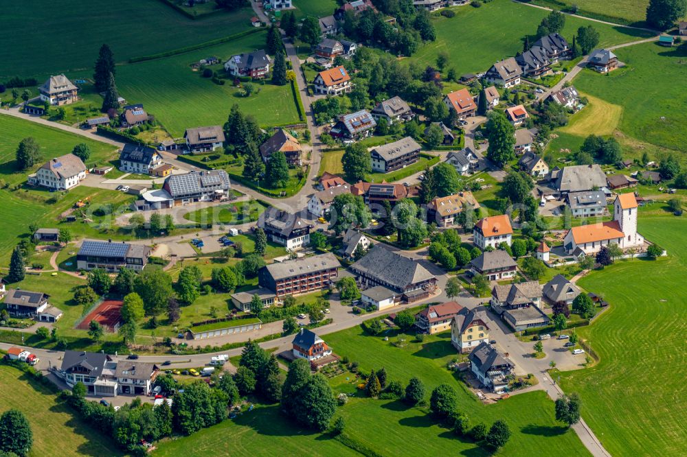 Aerial image Lenzkirch - The district Saig in Lenzkirch in the state Baden-Wuerttemberg, Germany