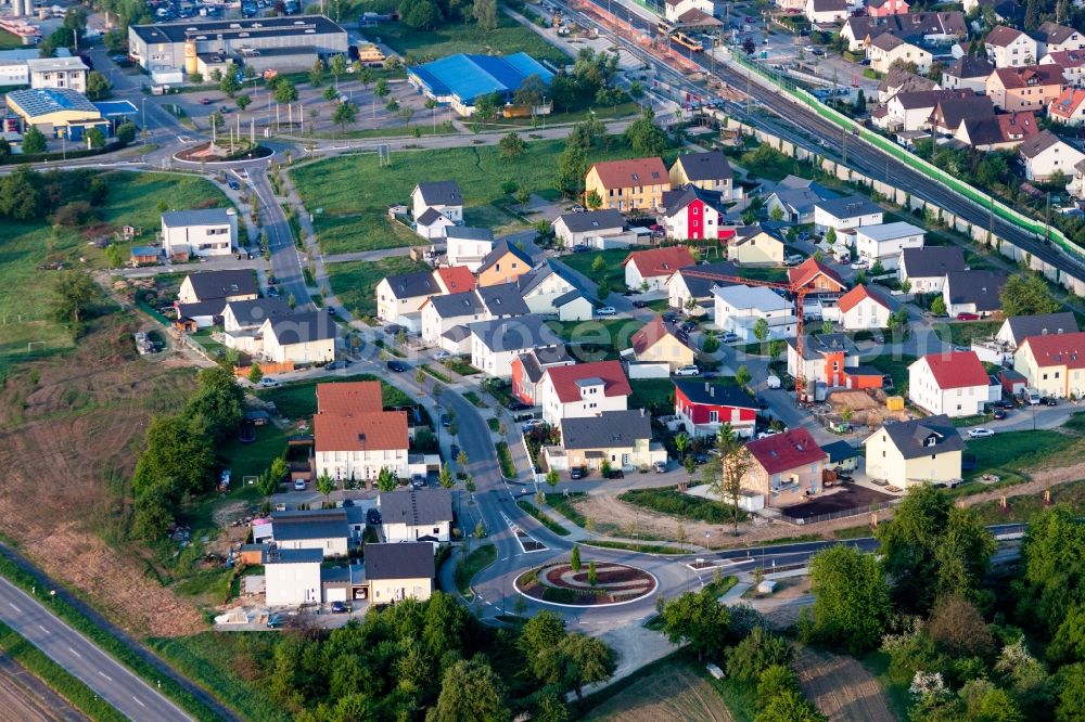 Aerial image Bietigheim - The district Schneidergarten in Bietigheim in the state Baden-Wuerttemberg, Germany