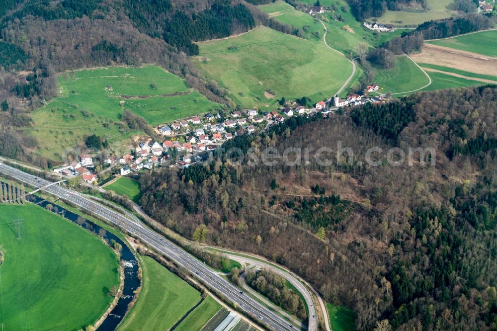 Waldkirch from the bird's eye view: The district Suggental in Waldkirch in the state Baden-Wuerttemberg, Germany