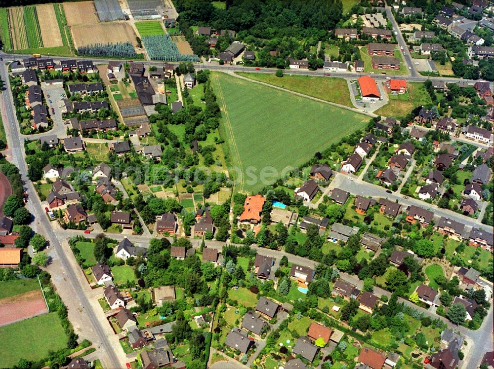 Krefeld from above - District Traar in Krefeld in the state North Rhine-Westphalia