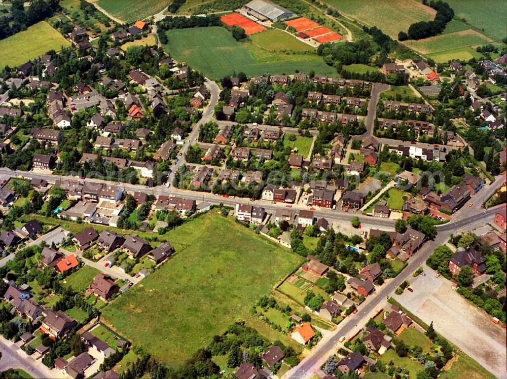 Aerial image Krefeld - District Traar in Krefeld in the state North Rhine-Westphalia