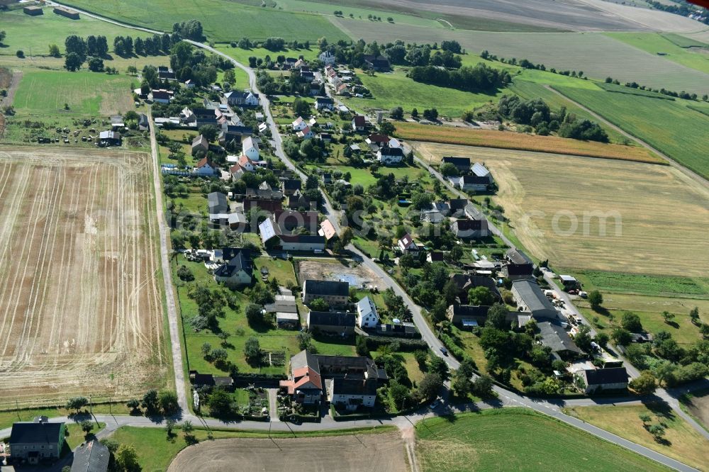 Aerial image Frohburg - Trebishain part of Frohburg in the state of Saxony