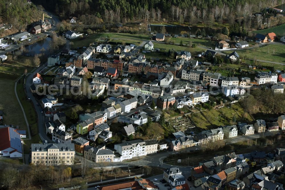 Aerial photograph Zeulenroda-Triebes - The district Triebes in Zeulenroda-Triebes in the state Thuringia