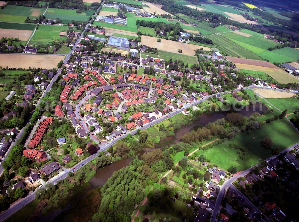 Verberg, Krefeld from the bird's eye view: The district of in Verberg, Krefeld in the state North Rhine-Westphalia