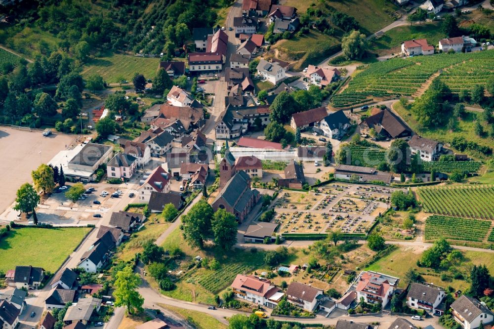 Aerial photograph Kappelrodeck - The district Waldulm in Kappelrodeck in the state Baden-Wurttemberg, Germany