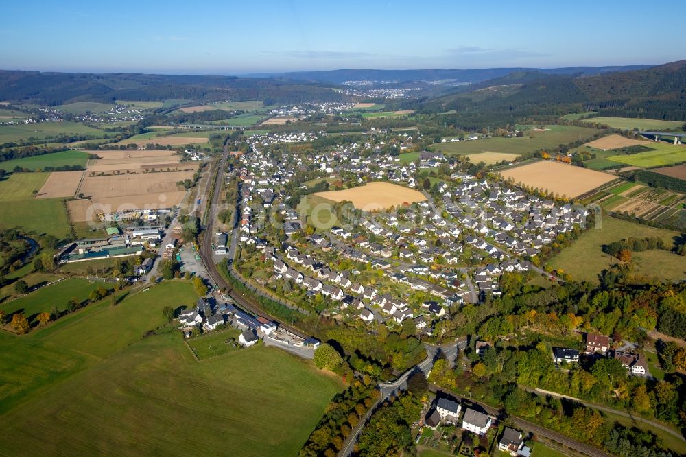 Aerial photograph Meschede - The district Wennemen in Meschede in the state North Rhine-Westphalia