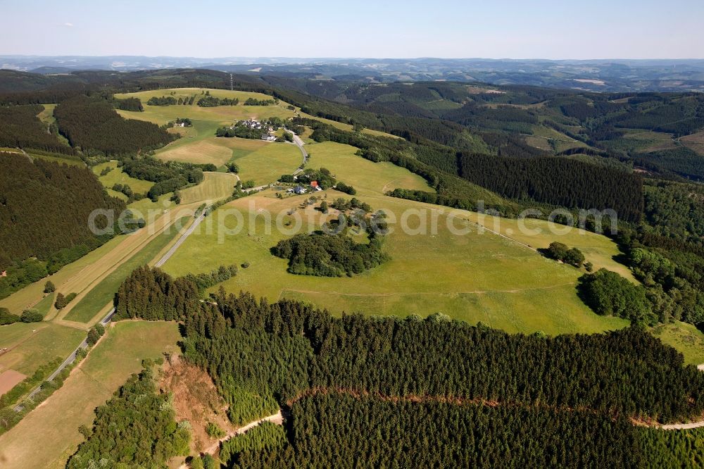 Sundern OT Wildewiese from the bird's eye view: View of the district of Wildewiese in Sundern in the state of North Rhine-Westphalia