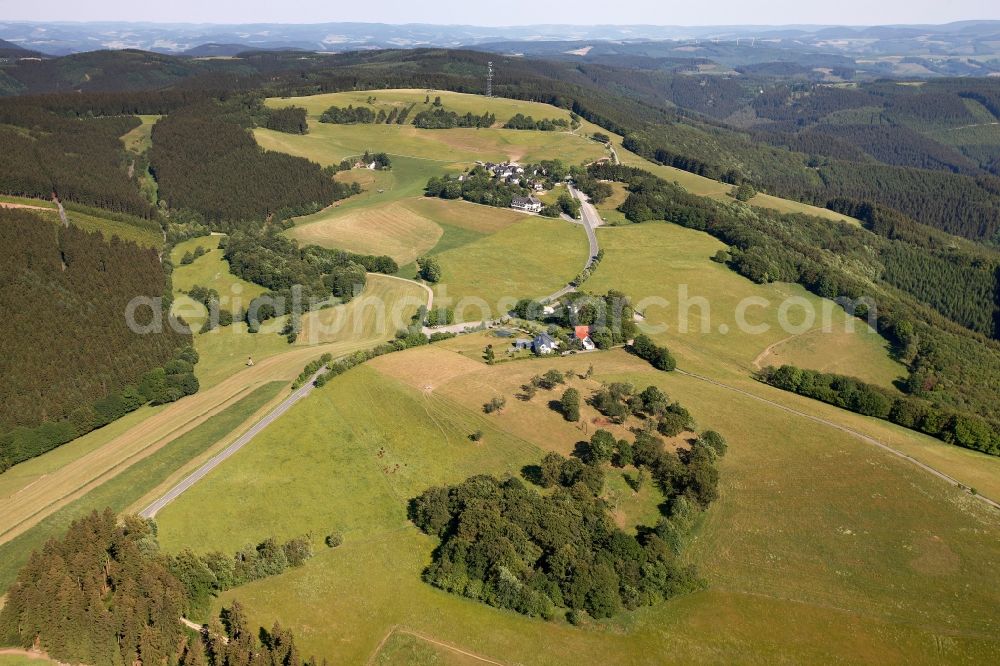 Aerial image Sundern OT Wildewiese - View of the district of Wildewiese in Sundern in the state of North Rhine-Westphalia