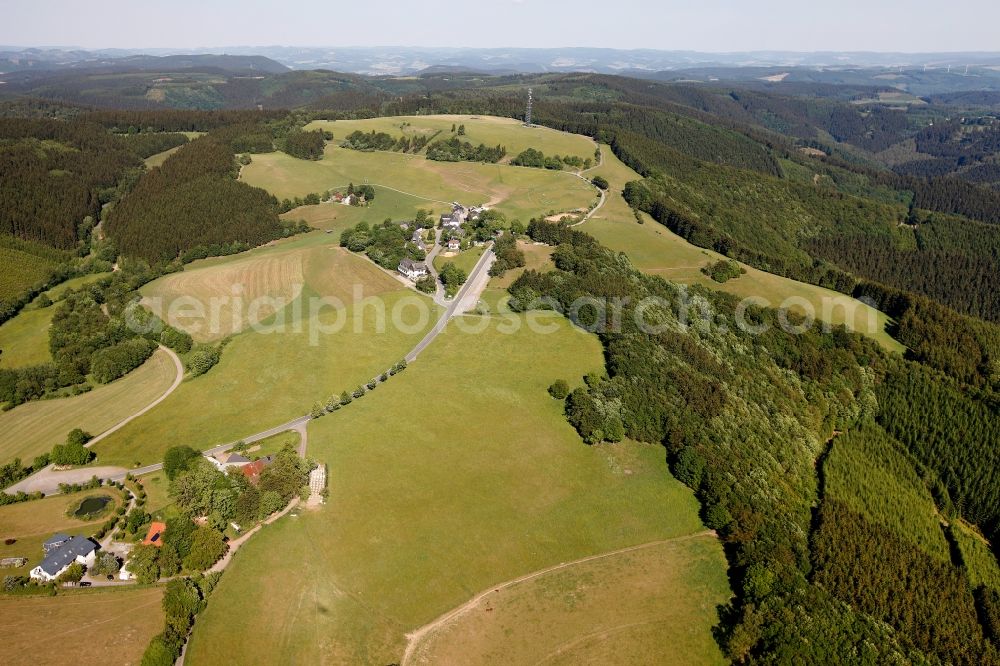 Aerial photograph Sundern OT Wildewiese - View of the district of Wildewiese in Sundern in the state of North Rhine-Westphalia