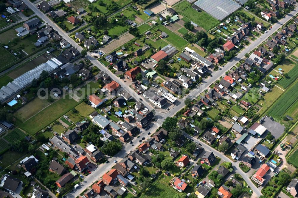 Hamburg from above - The district Zollenspieck on Suederquerweg in Hamburg