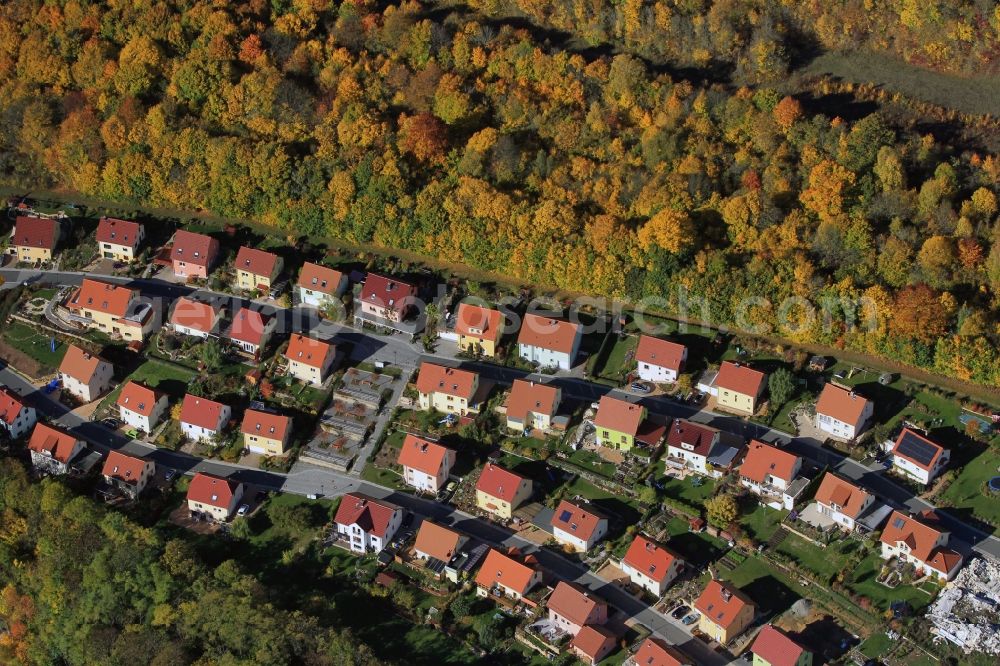 Aerial photograph Jena - Zwätzen district with the residential Himmelreich in Jena in Thuringia