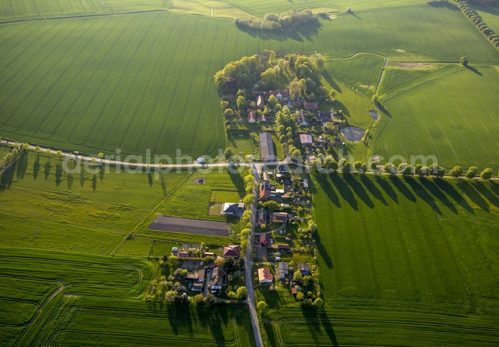 Aerial photograph Vipperow OT Solzow - District view of Solzow in Vipperow in the state Mecklenburg-West Pomerania