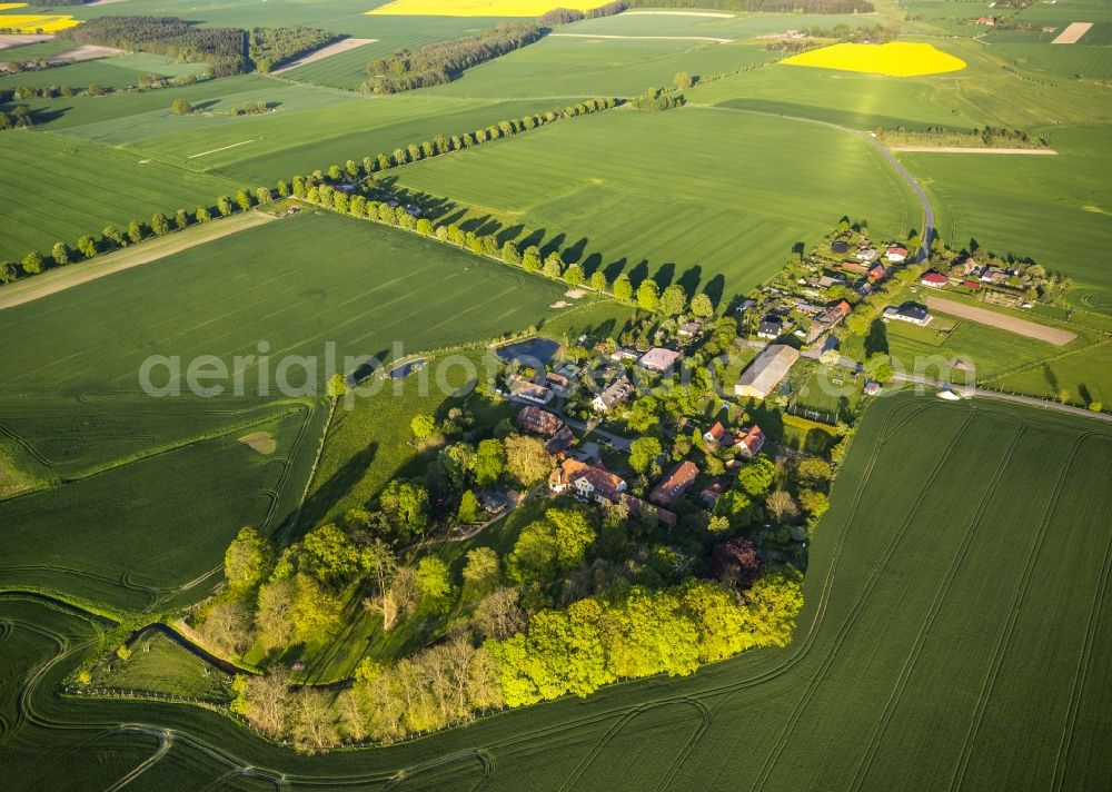 Aerial image Vipperow OT Solzow - District view of Solzow in Vipperow in the state Mecklenburg-West Pomerania