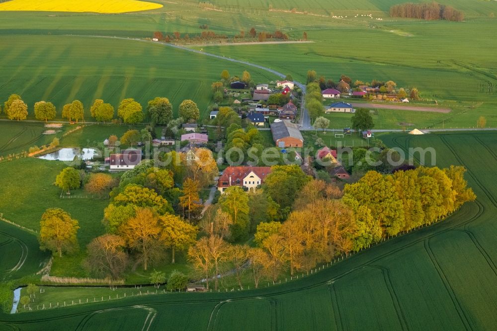 Aerial image Vipperow OT Solzow - District view of Solzow in Vipperow in the state Mecklenburg-West Pomerania