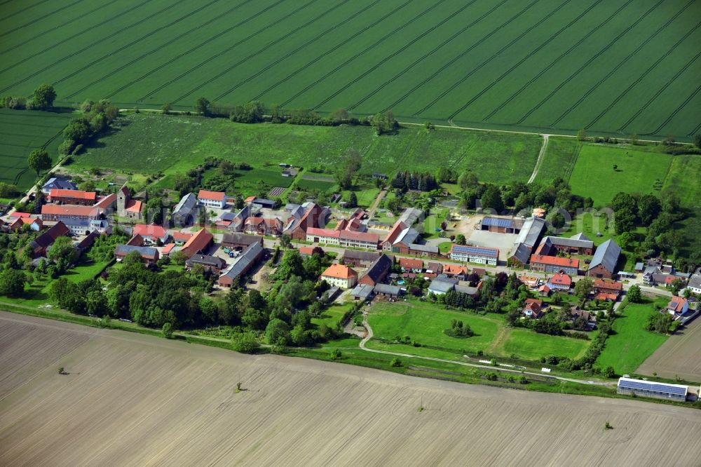 Aerial image Bismark ( Altmark ) OT Belkau - District view of Belkau in Bismark ( Altmark ) in the state of Saxony-Anhalt