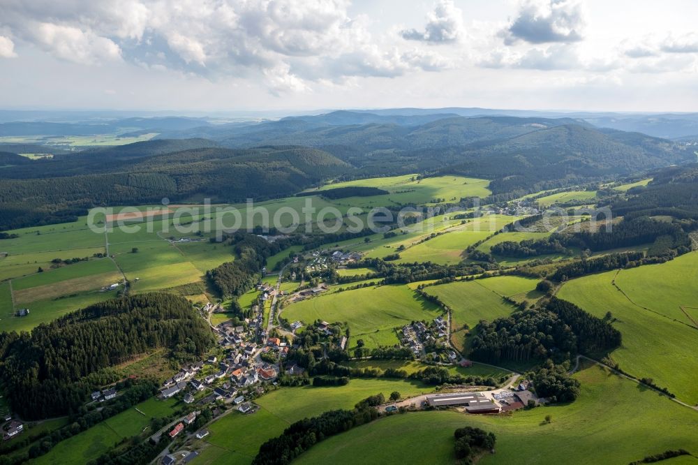 Aerial photograph Medebach OT Deifeld - District view of Deifeld in Medebach in the state North Rhine-Westphalia