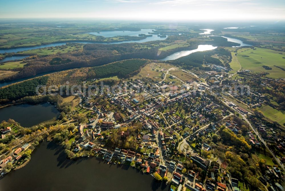 Aerial photograph Feldberger Seenlandschaft OT Fel - District view of Feldberg in Feldberger Seenlandschaft in the state Meclenburg-West Pomerania