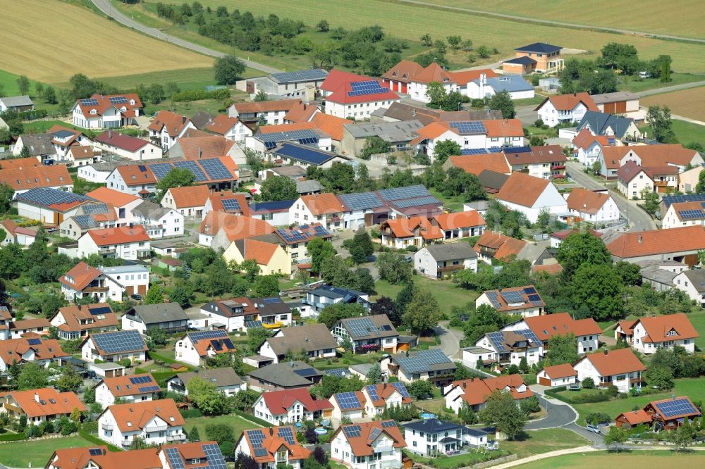 Dischingen from the bird's eye view: View of the Frickingen part of Dischingen in the state of Baden-Wuerttemberg