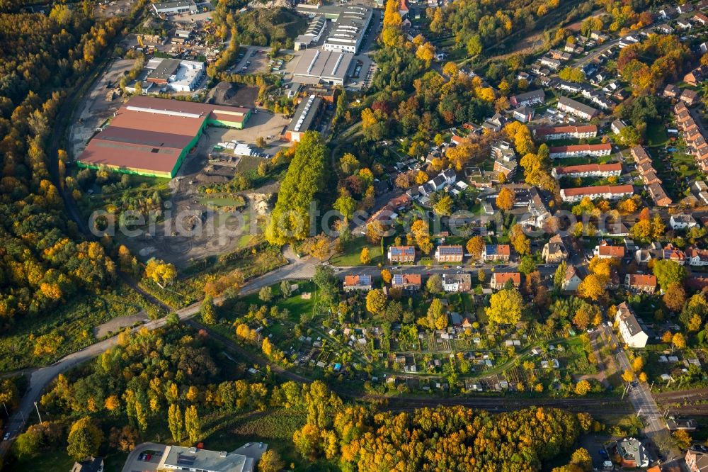 Brauck from above - View of the autumnal Brauck in the state of North Rhine-Westphalia