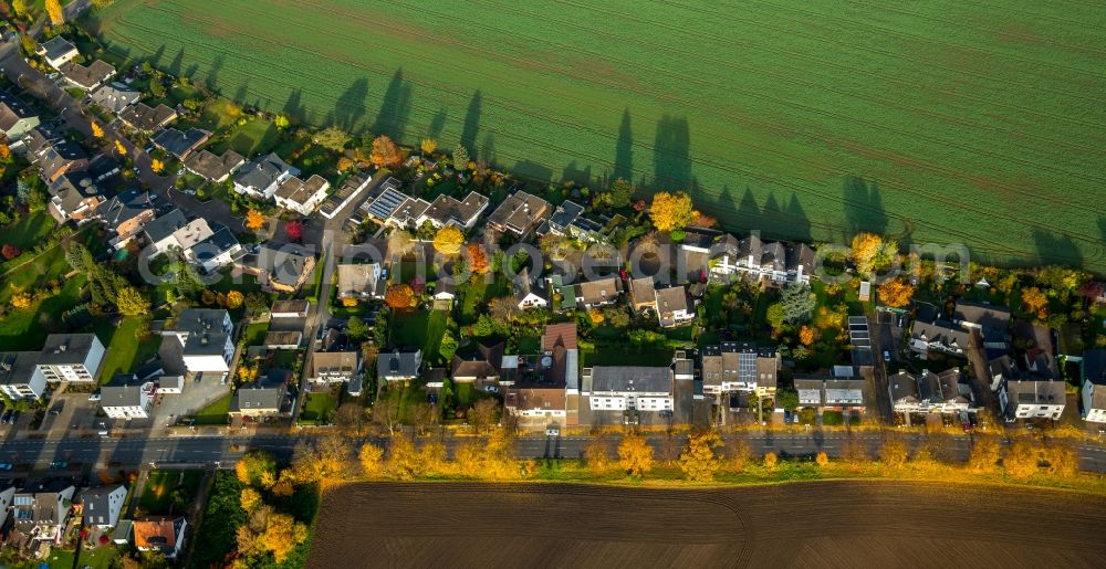 Aerial photograph Stockum - View of Hoerder Strasse in Stockum in the state of North Rhine-Westphalia