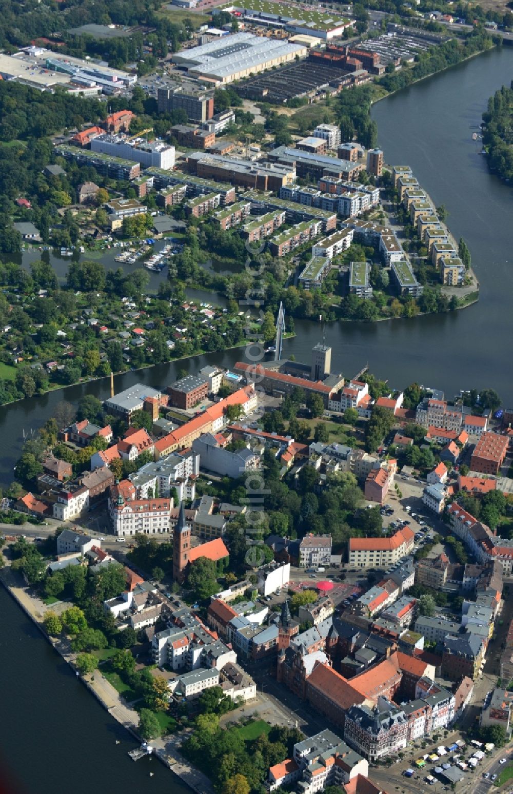 Aerial image Berlin OT Köpenick - District view of Koepenick in Berlin