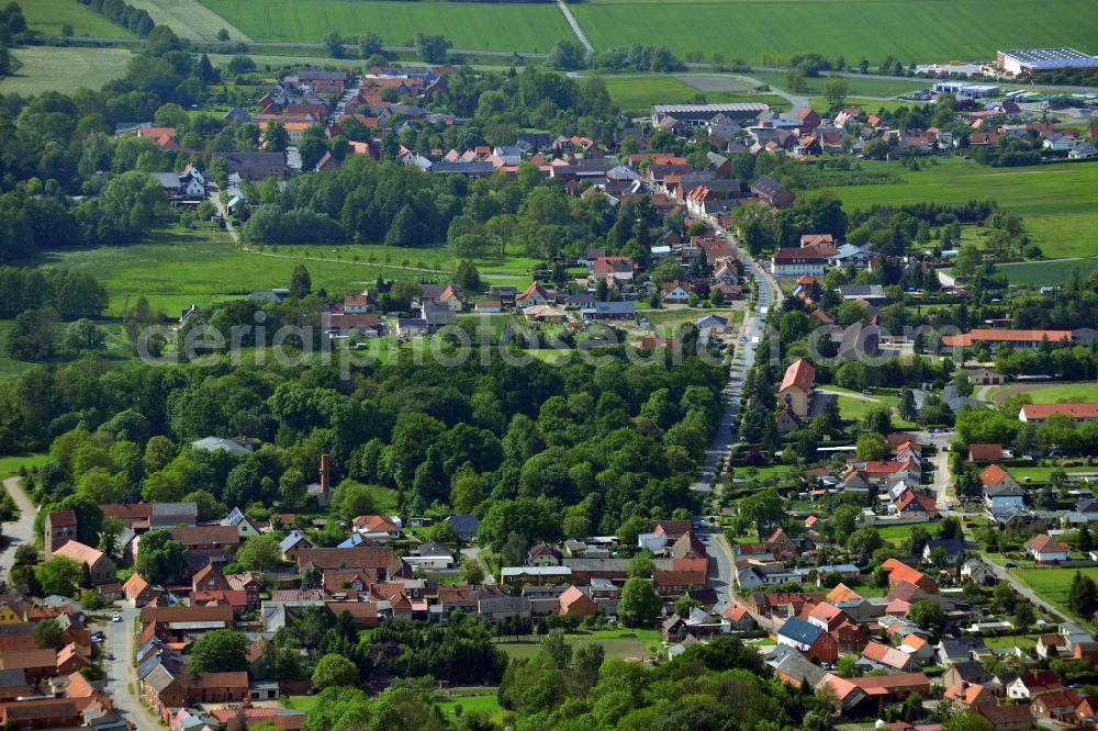 Tangerhütte OT Lüderitz (Altma from the bird's eye view: District view of Luederitz ( Altmark ) in Tangerhuette in the state of Saxony-Anhalt