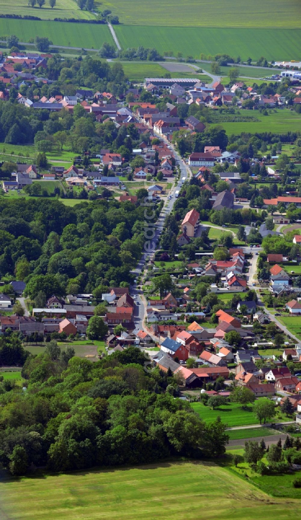 Aerial image Tangerhütte OT Lüderitz (Altma - District view of Luederitz ( Altmark ) in Tangerhuette in the state of Saxony-Anhalt