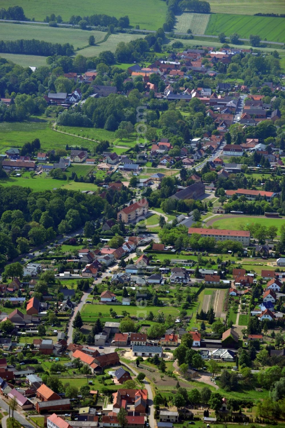 Tangerhütte OT Lüderitz (Altma from above - District view of Luederitz ( Altmark ) in Tangerhuette in the state of Saxony-Anhalt