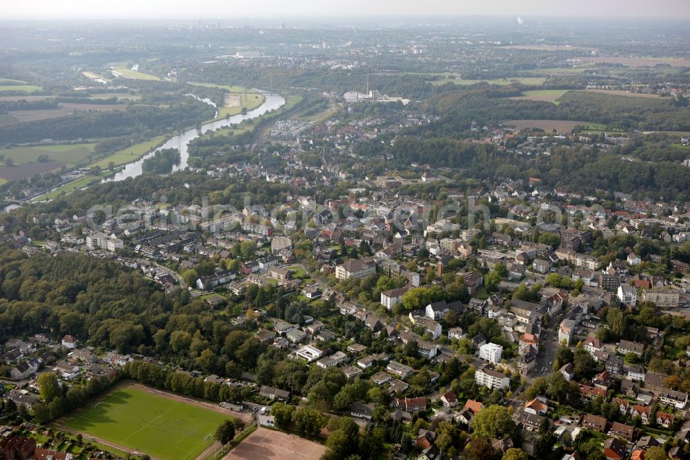 Aerial image Bochum - District view of Linden in Bochum in the state of North-Rhine Westphalia