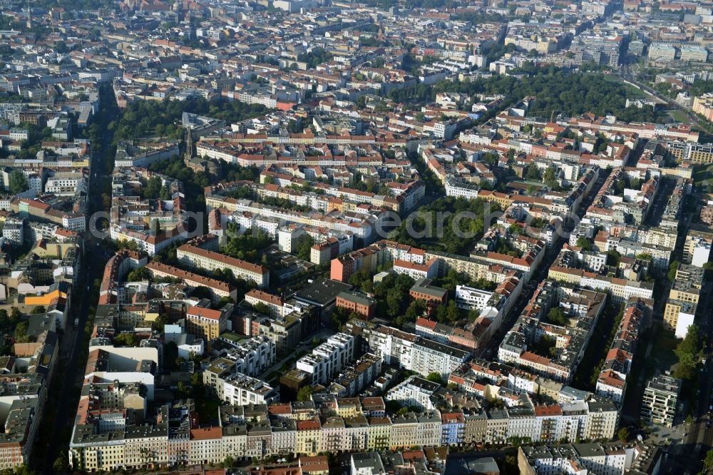 Berlin OT Mitte from the bird's eye view: District view of Mitte in Berlin