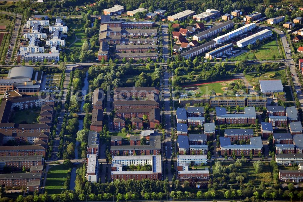 Hamburg OT Neuallermöhe from above - District view of Neuallermoehe in Hamburg