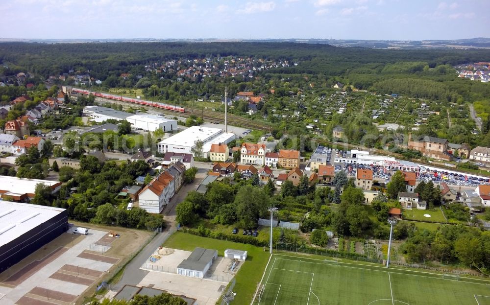 Halle (Saale) OT Nietleben from the bird's eye view: District view of Nietleben in Halle ( Saale ) in the state Saxony-Anhalt