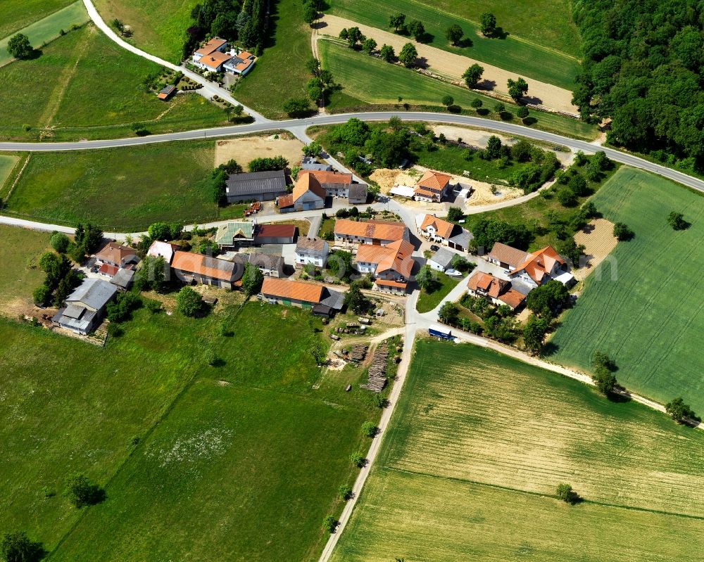 Spabrücken from above - View of Oberhub in Rhineland-Palatinate