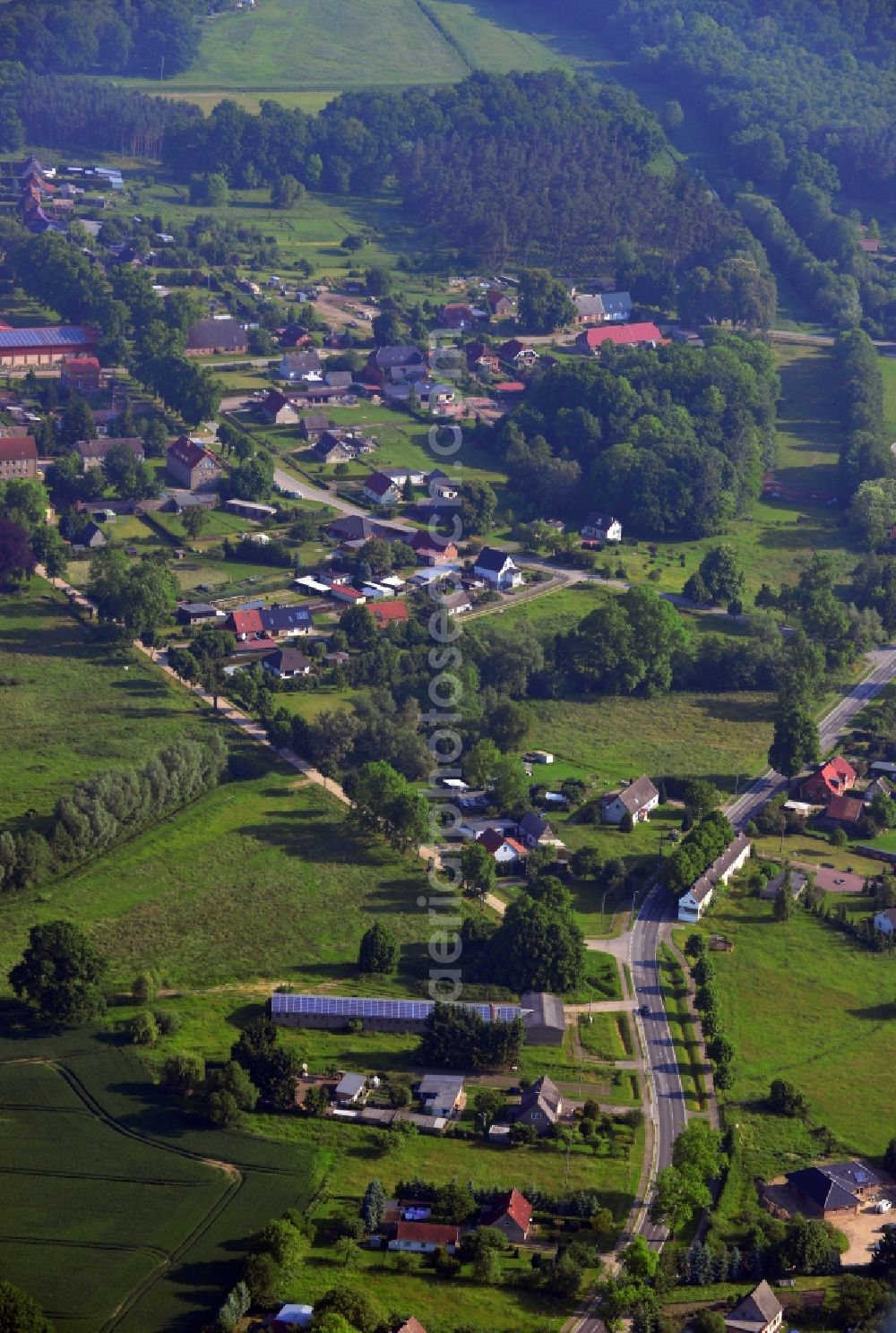 Aerial photograph Schildetal OT Renzow - District view of Renzow of the municipality of Schildetal in the state of Mecklenburg-West Pomerania