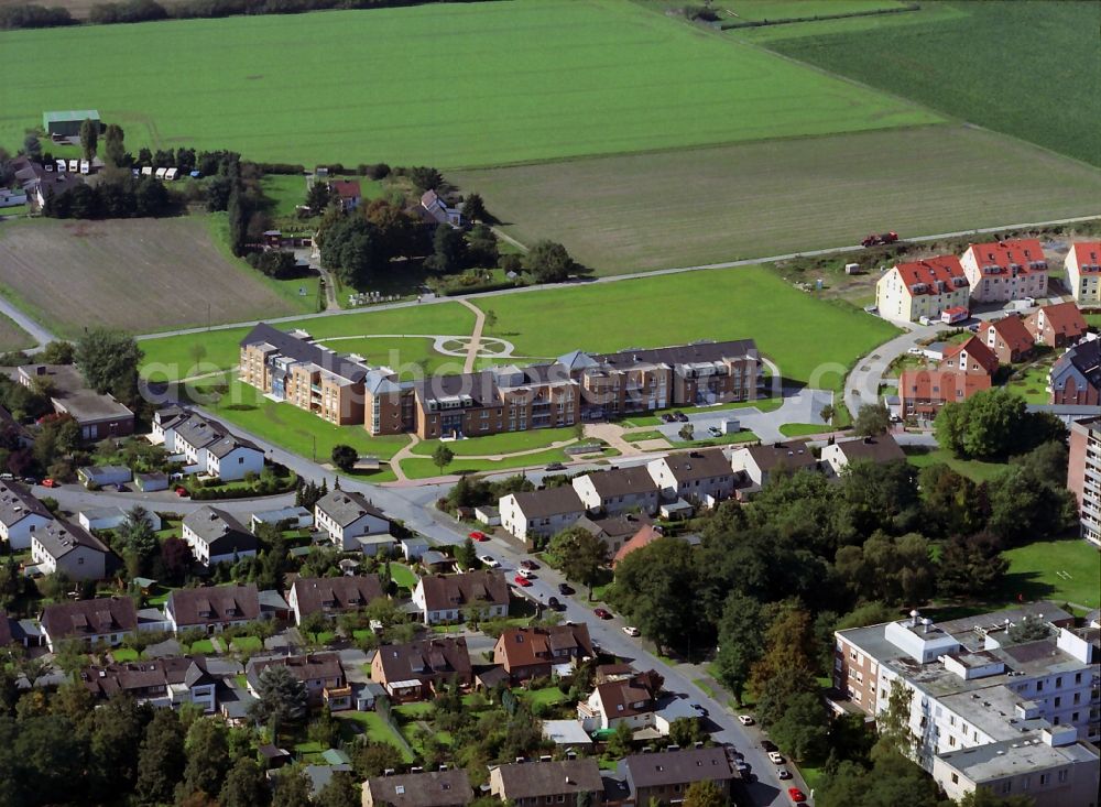 Richrath OT Langenfeld from above - View of a residential area near Wolfhagener Strasse and Martin-Buber-Strasse in Richrath in the state of North Rhine-Westphalia