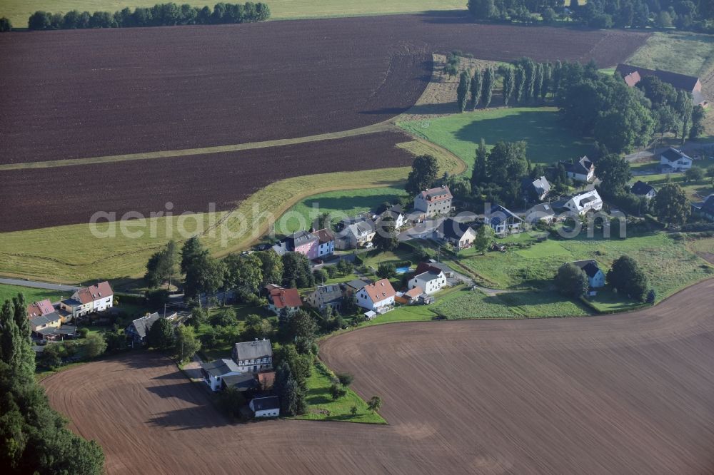 Aerial image Bernsdorf - View of the South of Bernsdorf in the state of Saxony