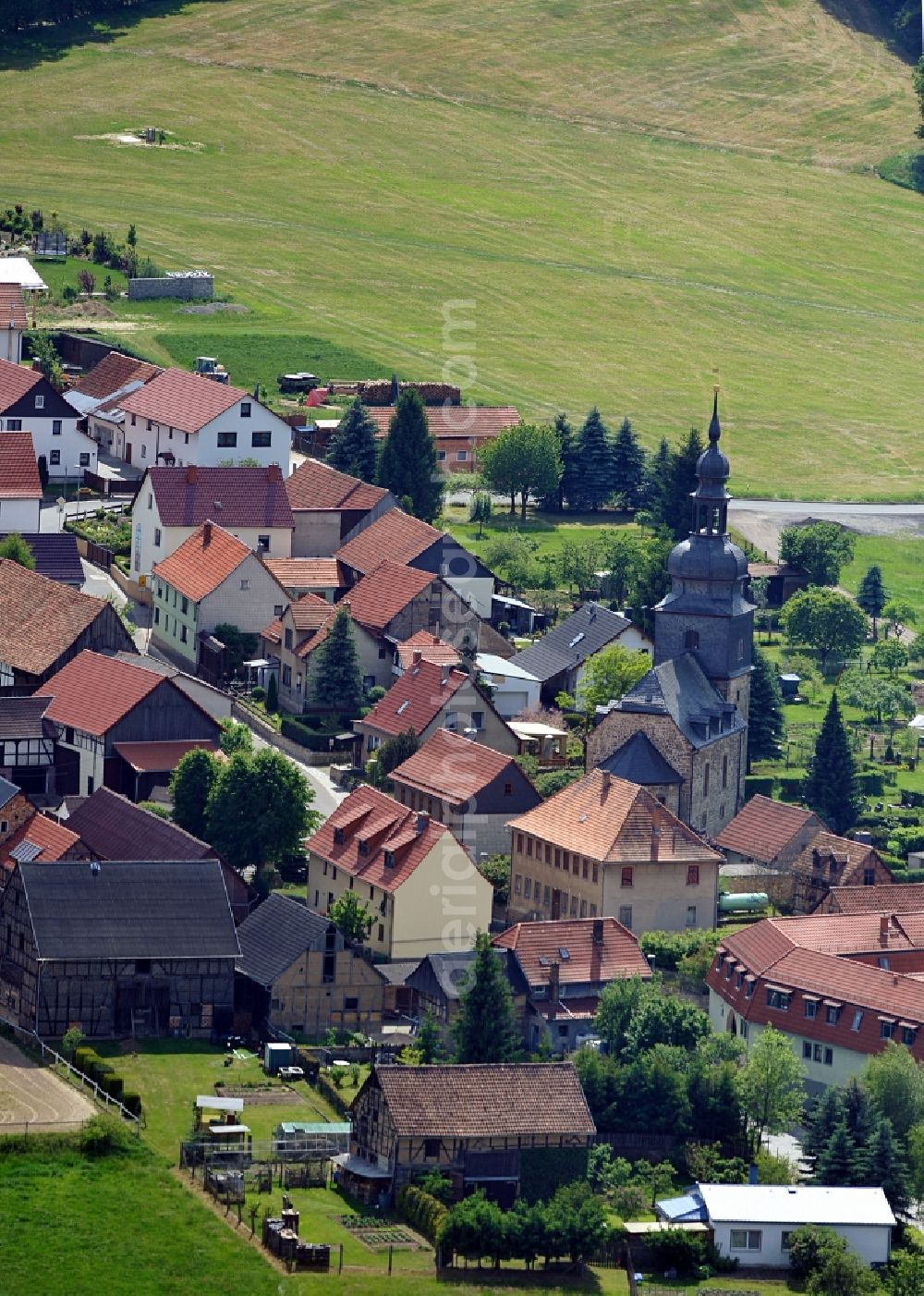 Aerial image Wipfratal - Overview of Neuroda, a district of Wipfratal in Thuringia