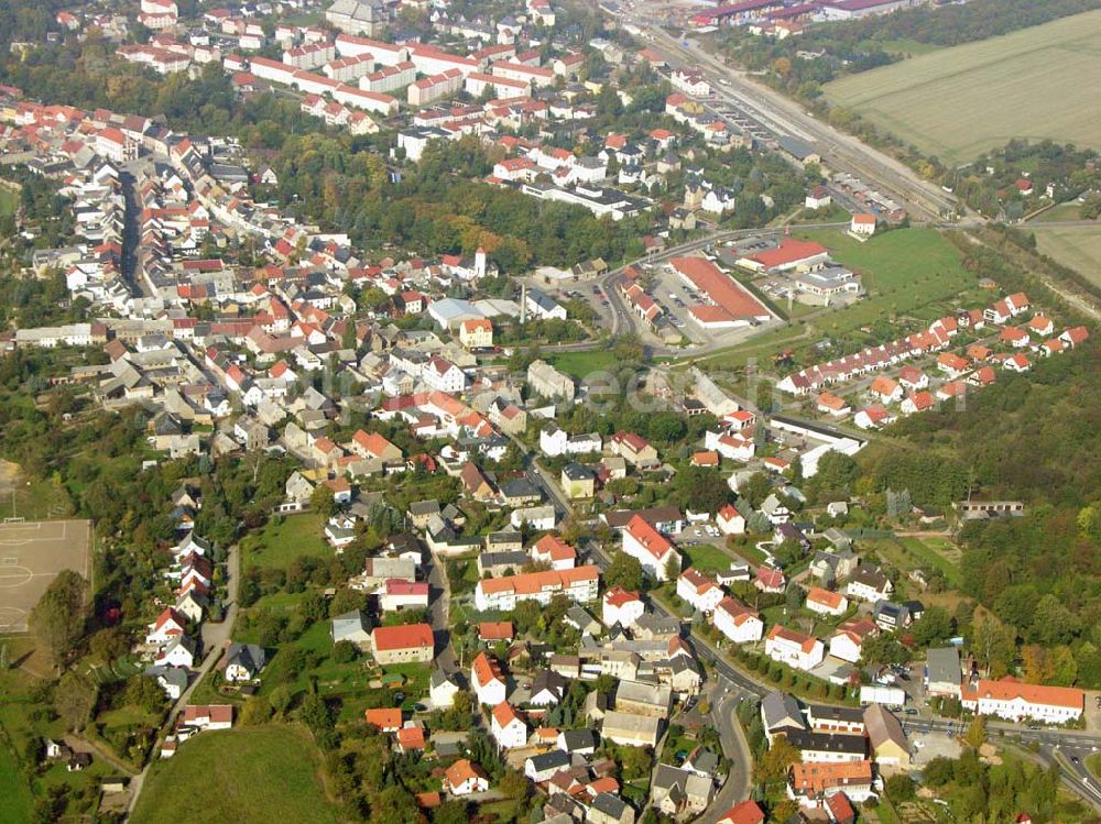 Aerial image Geithain - Blick auf das Ortszentrum von Geithain