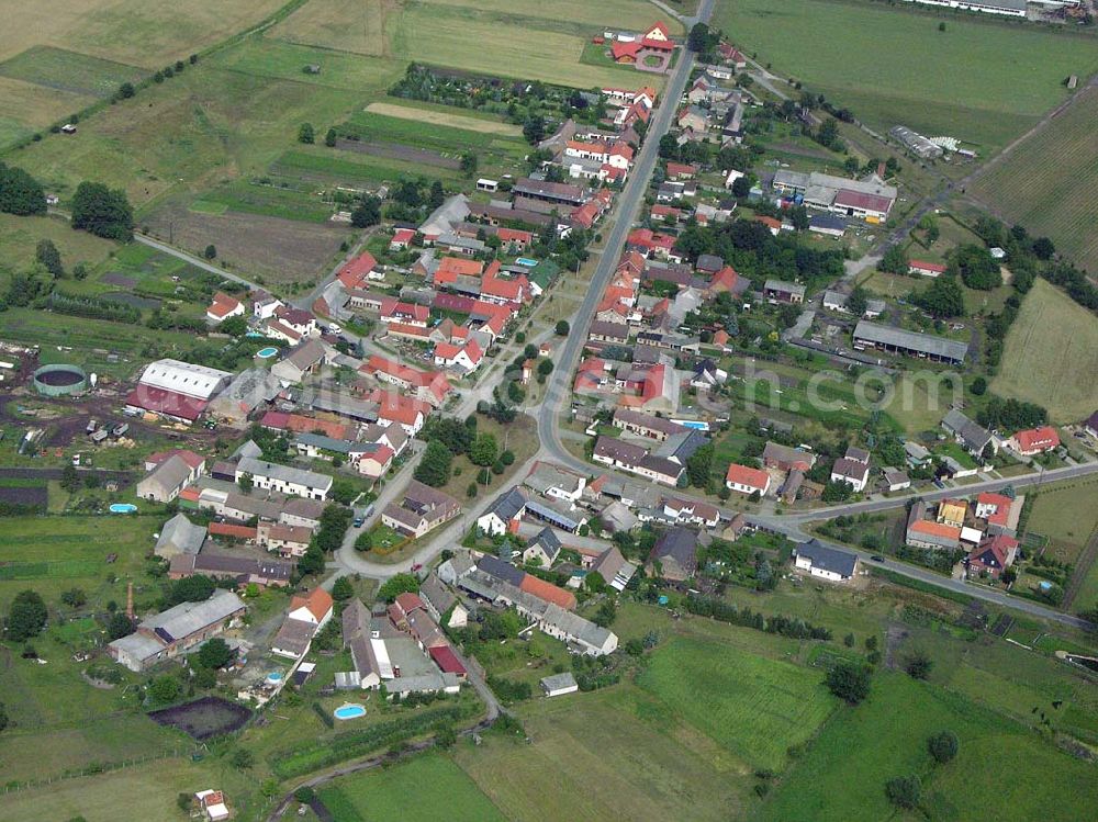 Letzlingen / Sachsen-Anhalt from the bird's eye view: Ortszentrum von Letzingen / SA