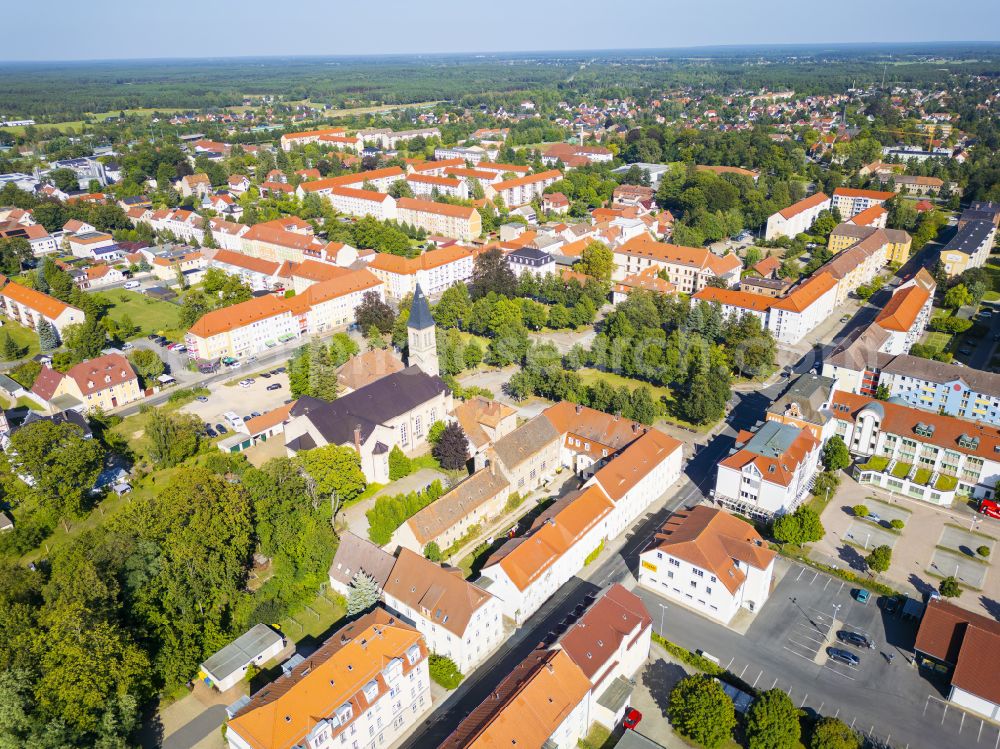 Aerial image Niesky - Town center in Niesky in the state of Saxony, Germany